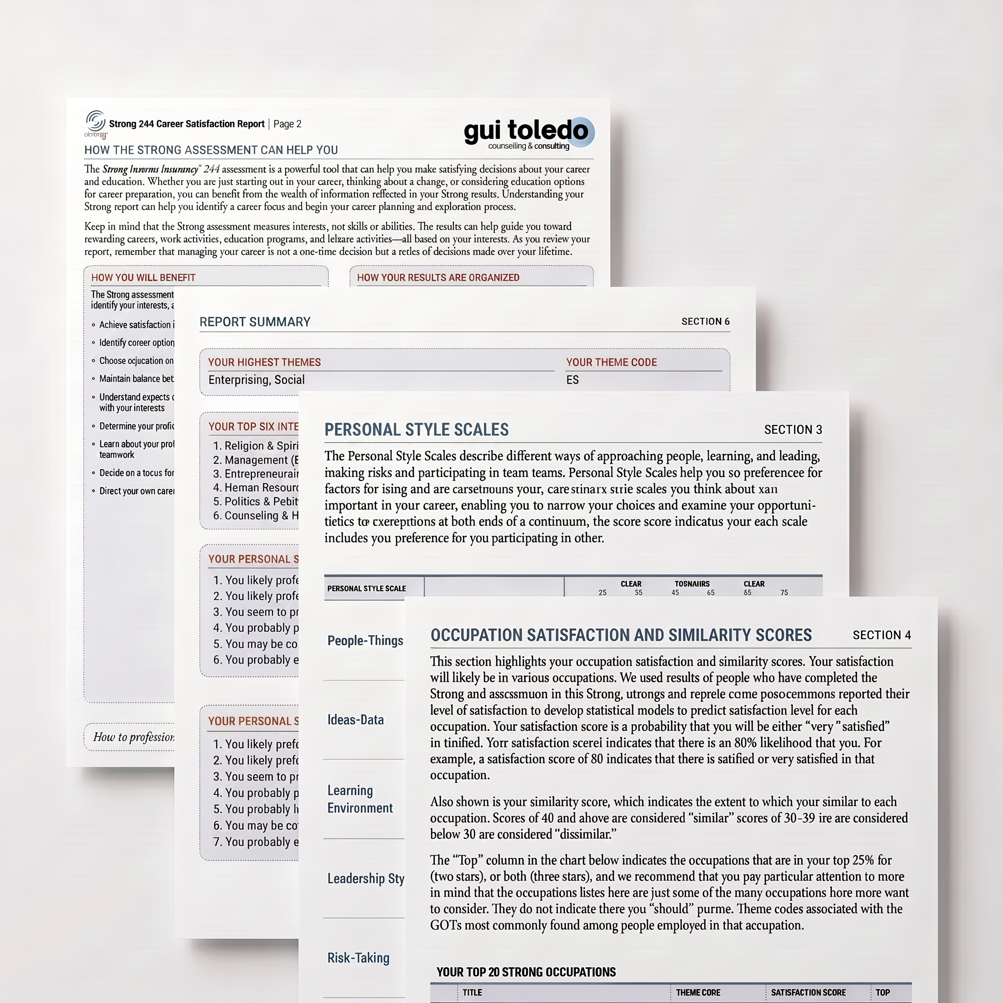 Assessment sample report